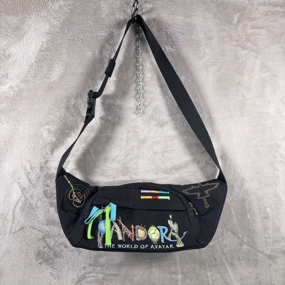 Disney Parks Pandora The World of Avatar Fanny Pack Belt Bag Black Waist Pack